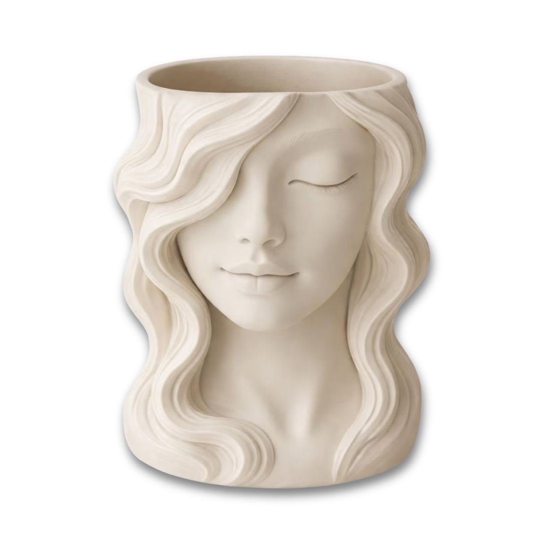 Serene Goddess Vase